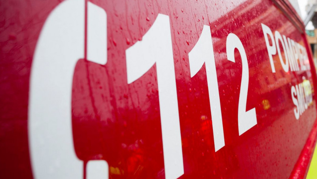 Traficul oprit pe DN 72 din cauza unui incendiu la un trailer