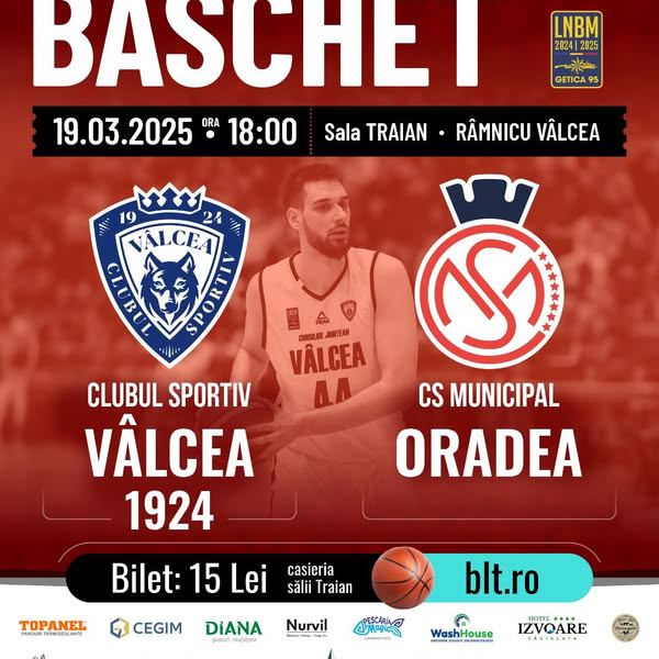 CS Valcea 1924, confruntare importantă cu CS Municipal Oradea