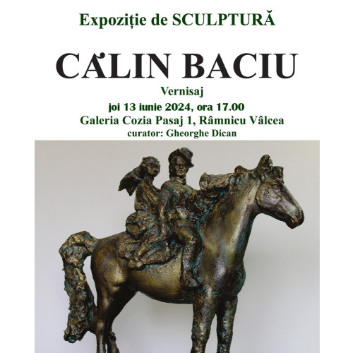 Eveniment cultural la Ramnicu Valcea: Vernisajul expozitiei de sculptura in bronz a artistului Calin Baciu